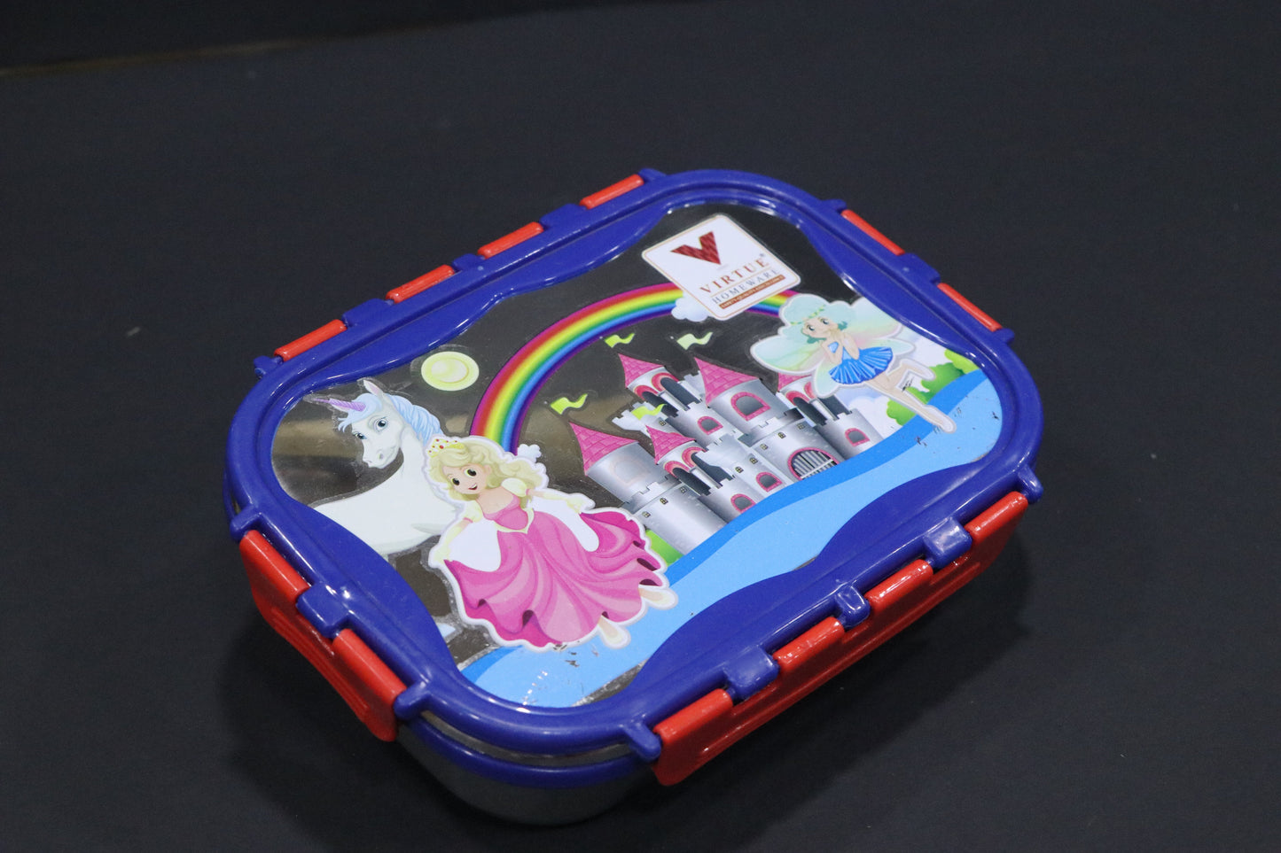MG Cute & Colorful Lunch Box For Kid's with Locking Lid